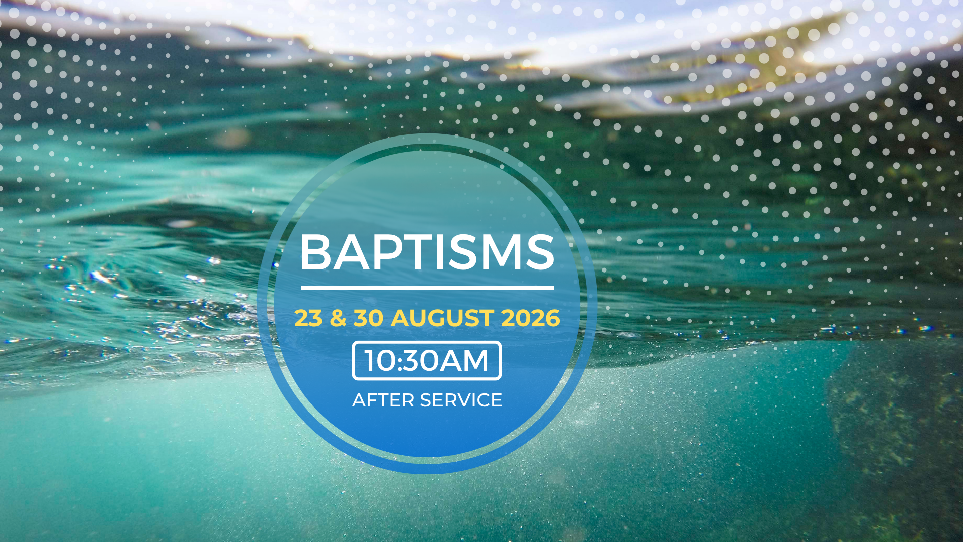 Water Baptism Edenvale | newDAY Church Edenvale